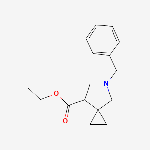 molecular formula C16H21NO2 B3327537 5-苄基-5-氮杂螺[2.4]庚烷-7-羧酸乙酯 CAS No. 351369-91-0