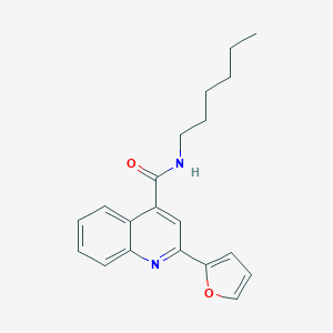 molecular formula C20H22N2O2 B332758 2-(furan-2-yl)-N-hexylquinoline-4-carboxamide 