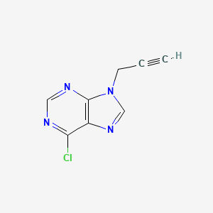 molecular formula C8H5ClN4 B3327588 9H-Purine, 6-chloro-9-(2-propynyl)- CAS No. 354156-58-4
