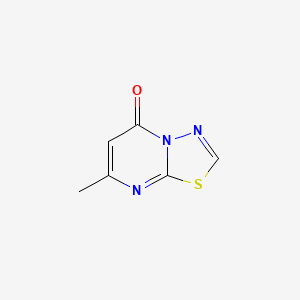molecular formula C6H5N3OS B3327589 7-Methyl-5H-[1,3,4]thiadiazolo[3,2-a]pyrimidin-5-one CAS No. 35523-75-2