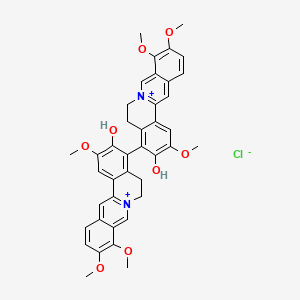 molecular formula C40H38ClN2O8+ B3327594 Bisjatrochizine CAS No. 35558-46-4