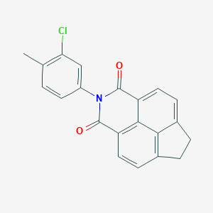 molecular formula C21H14ClNO2 B332760 2-(3-chloro-4-methylphenyl)-6,7-dihydro-1H-indeno[6,7,1-def]isoquinoline-1,3(2H)-dione 