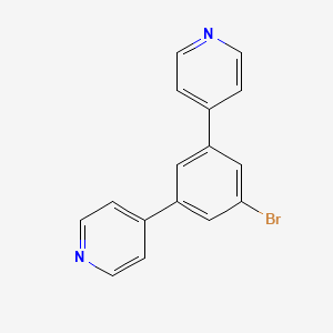 molecular formula C16H11BrN2 B3327649 4-(3-Bromo-5-pyridin-4-ylphenyl)pyridine CAS No. 361366-74-7