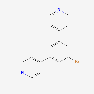 molecular formula C16H11BrN2 B3327649 4-(3-溴-5-吡啶-4-基苯基)吡啶 CAS No. 361366-74-7