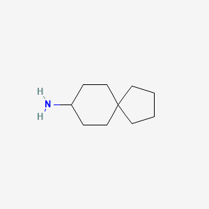 molecular formula C10H19N B3327668 Spiro[4.5]decan-8-amine CAS No. 3643-25-2