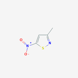 molecular formula C4H4N2O2S B3327687 3-Methyl-5-nitroisothiazole CAS No. 36778-16-2