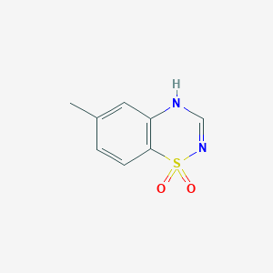 molecular formula C8H8N2O2S B3327705 2H-1,2,4-Benzothiadiazine, 6-methyl-, 1,1-dioxide CAS No. 37162-39-3