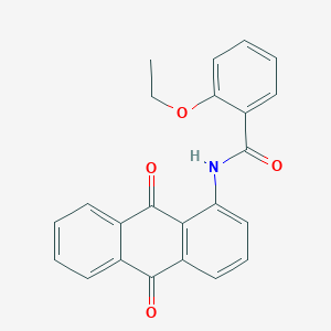 molecular formula C23H17NO4 B332771 N-(9,10-dioxo-9,10-dihydroanthracen-1-yl)-2-ethoxybenzamide 