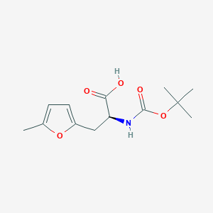 molecular formula C13H19NO5 B3327720 (S)-2-((tert-Butoxycarbonyl)amino)-3-(5-methylfuran-2-yl)propanoic acid CAS No. 374119-38-7