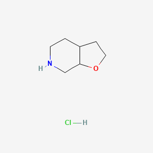 molecular formula C7H14ClNO B3327726 rel-(3aR,7aR)-Octahydrofuro[2,3-c]pyridine hydrochloride CAS No. 374794-83-9