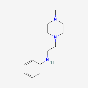molecular formula C13H21N3 B3327734 N-[2-(4-methylpiperazin-1-yl)ethyl]-n-phenylamine CAS No. 37534-86-4