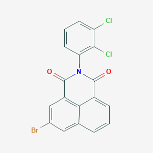 molecular formula C18H8BrCl2NO2 B332776 5-bromo-2-(2,3-dichlorophenyl)-1H-benzo[de]isoquinoline-1,3(2H)-dione 