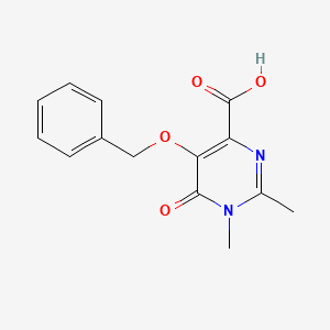 5-(Benzyloxy)-1,2-dimethyl-6-oxo-1,6-dihydropyrimidine-4-carboxylic acid