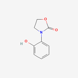 molecular formula C9H9NO3 B3327845 3-(2-Hydroxyphenyl)-1,3-oxazolidin-2-one CAS No. 39123-56-3