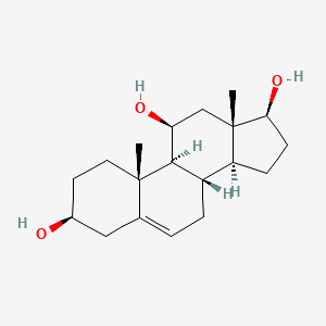 molecular formula C19H30O3 B3327863 Androst-5-ene-3,11,17-triol, (3beta,11beta,17beta)- CAS No. 3924-22-9