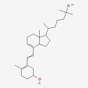 molecular formula C27H44O2 B3327925 3-[2-[1-(6-Hydroxy-6-methylheptan-2-yl)-7a-methyl-1,2,3,3a,6,7-hexahydroinden-4-yl]ethenyl]-4-methylcyclohex-3-en-1-ol CAS No. 39932-44-0