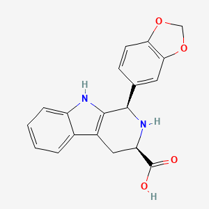 molecular formula C19H16N2O4 B3328003 (1R,3R)-1-(1,3-benzodioxol-5-yl)-2,3,4,9-tetrahydro-1H-pyrido[3,4-b]indole-3-carboxylic acid CAS No. 406938-39-4