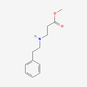 molecular formula C12H17NO2 B3328031 Methyl 3-(2-phenylethylamino)propanoate CAS No. 40871-01-0
