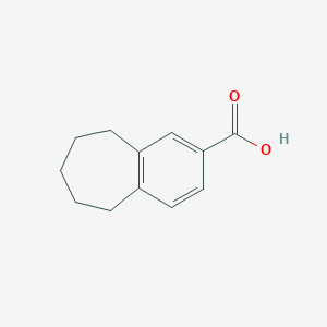 molecular formula C12H14O2 B3328041 6,7,8,9-Tetrahydro-5H-benzo[7]annulene-2-carboxylic acid CAS No. 41068-24-0