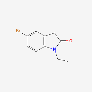 molecular formula C10H10BrNO B3328052 5-Bromo-1-ethyl-1,3-dihydro-2h-indol-2-one CAS No. 41192-37-4