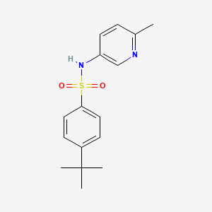 molecular formula C16H20N2O2S B3328059 4-tert-Butyl-N-(6-methyl-3-pyridinyl)benzenesulfonamide CAS No. 412964-65-9