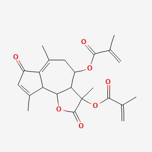 molecular formula C23H26O7 B3328099 Olgoferin CAS No. 41989-31-5