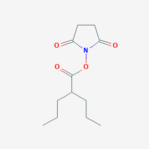 molecular formula C12H19NO4 B3328112 2-propyl-Pentanoic acid 2,5-dioxo-1-pyrrolidinyl ester CAS No. 420824-74-4