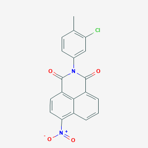 molecular formula C19H11ClN2O4 B332814 2-(3-chloro-4-methylphenyl)-6-nitro-1H-benzo[de]isoquinoline-1,3(2H)-dione 