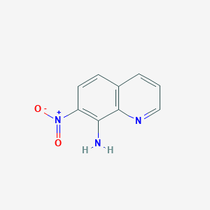molecular formula C9H7N3O2 B3328144 7-Nitroquinolin-8-amine CAS No. 42606-35-9