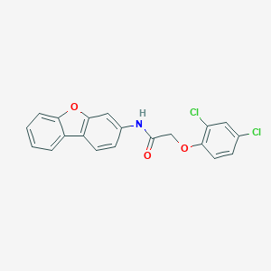molecular formula C20H13Cl2NO3 B332822 N-dibenzo[b,d]furan-3-yl-2-(2,4-dichlorophenoxy)acetamide 