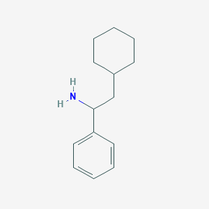 molecular formula C14H21N B3328307 2-Cyclohexyl-1-phenylethan-1-amine CAS No. 4442-88-0