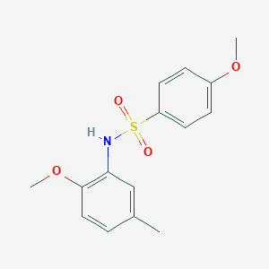 molecular formula C15H17NO4S B332832 4-methoxy-N-(2-methoxy-5-methylphenyl)benzenesulfonamide 