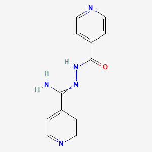 molecular formula C12H11N5O B3328328 N-[[amino(pyridin-4-yl)methylidene]amino]pyridine-4-carboxamide CAS No. 445218-61-1