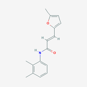 molecular formula C16H17NO2 B332833 N-(2,3-dimethylphenyl)-3-(5-methyl-2-furyl)acrylamide 