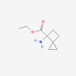molecular formula C9H15NO2 B3328330 Ethyl 4-aminospiro[2.3]hexane-4-carboxylate CAS No. 445306-48-9