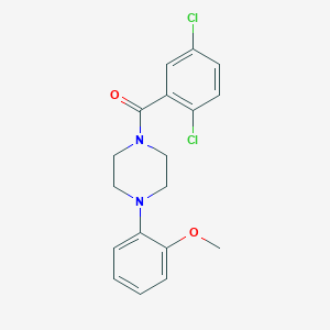 molecular formula C18H18Cl2N2O2 B332834 (2,5-Dichlorophenyl)[4-(2-methoxyphenyl)piperazino]methanone 