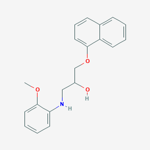 molecular formula C20H21NO3 B3328354 1-((2-Methoxyphenyl)amino)-3-(naphthalen-1-yloxy)propan-2-ol CAS No. 450363-95-8