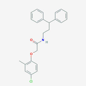 molecular formula C24H24ClNO2 B332838 2-(4-chloro-2-methylphenoxy)-N-(3,3-diphenylpropyl)acetamide 