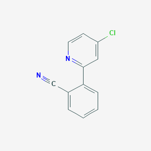 molecular formula C12H7ClN2 B3328448 2-(4-chloro-2-pyridinyl)Benzonitrile CAS No. 463334-87-4