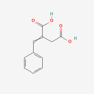molecular formula C11H10O4 B3328459 2-(Phenylmethylene)butanedioic acid CAS No. 46427-07-0