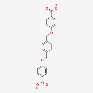 molecular formula C22H18O6 B3328515 4,4'-((1,4-Phenylenebis(methylene))bis(oxy))dibenzoic acid CAS No. 47593-50-0