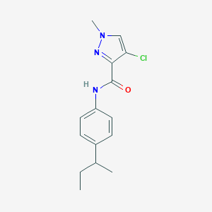 molecular formula C15H18ClN3O B332854 N-(4-sec-butylphenyl)-4-chloro-1-methyl-1H-pyrazole-3-carboxamide 