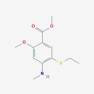 Methyl 5-ethylthio-2-methoxy-4-methylaminobenzoate