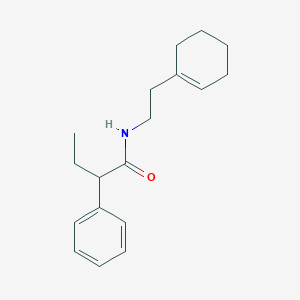molecular formula C18H25NO B332857 N-[2-(1-cyclohexen-1-yl)ethyl]-2-phenylbutanamide 