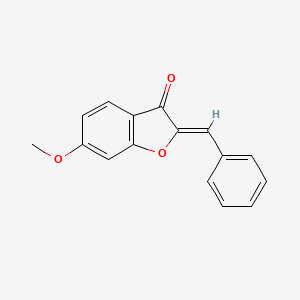 (2Z)-2-benzylidene-6-methoxy-1-benzofuran-3(2H)-one