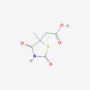 (5-Methyl-2,4-dioxo-1,3-thiazolidin-5-yl)acetic acid
