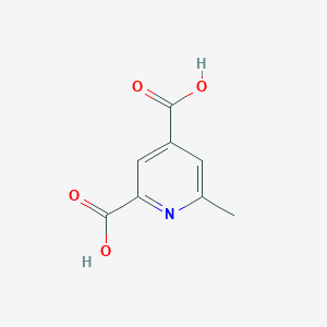 molecular formula C8H7NO4 B3328630 6-Methylpyridine-2,4-dicarboxylic acid CAS No. 499-50-3