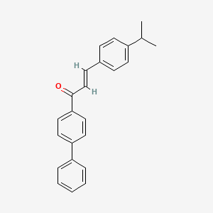 (2E)-1-(4-Phenylphenyl)-3-[4-(propan-2-yl)phenyl]prop-2-en-1-one