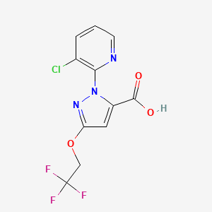 1-(3-Chloropyridin-2-yl)-3-(2,2,2-trifluoroethoxy)-1H-pyrazole-5-carboxylic acid