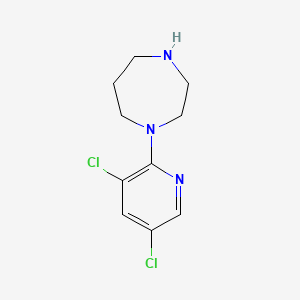 molecular formula C10H13Cl2N3 B3328645 1-(3,5-二氯吡啶-2-基)-1,4-二氮杂环戊烷 CAS No. 502133-60-0